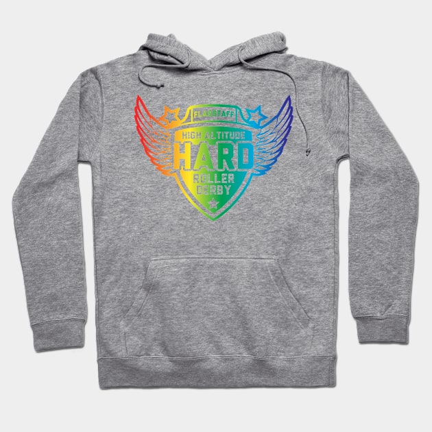 High Altitude Roller Derby Pride Hoodie by High Altitude Roller Derby 